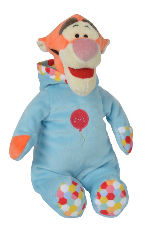  tigrou peluche bleu orange rose ballon pyjama 